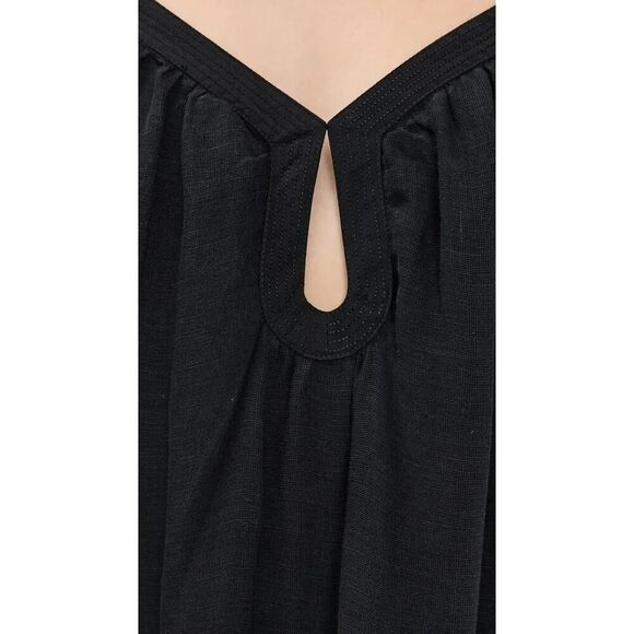 La Ligne Demeter linen silk blend Dress in black XL - Picture 2 of 8